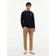 TOMMY HILFIGER SCRIPT STACK LONGSLEEVE REGULAR TEE MW0MW43225 DW5-DESSERT SKY