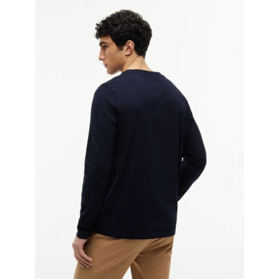TOMMY HILFIGER SCRIPT STACK LONGSLEEVE REGULAR TEE MW0MW43225 DW5-DESSERT SKY