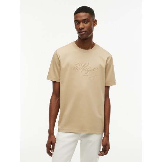 TOMMY HILFIGER NAUTICAL ROPE INTERLOCK REG TEE MW0MW44257 AEG-BATIQUE KHAKI