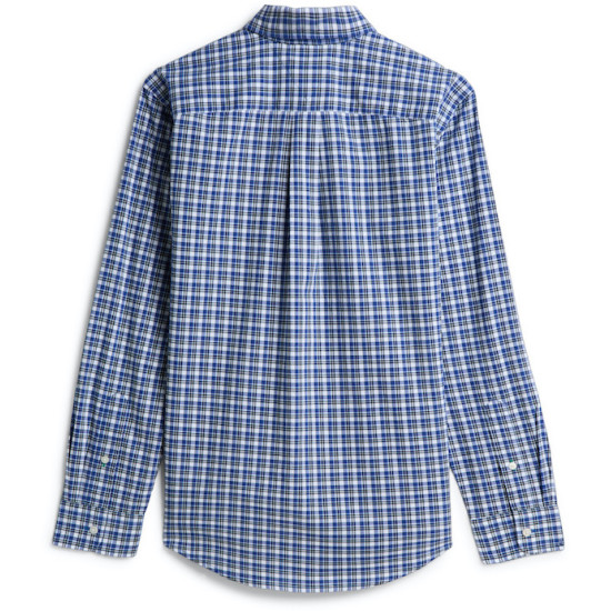 TOMMY HILFIGER FLEX POPLIN TARTAN BTD RF SHIRT MW0MW44595 0MS-ANCIENT BLUE/CHECK