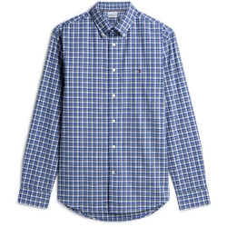 TOMMY HILFIGER FLEX POPLIN TARTAN BTD RF SHIRT MW0MW44595 0MS-ANCIENT BLUE/CHECK