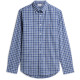 TOMMY HILFIGER FLEX POPLIN TARTAN BTD RF SHIRT MW0MW44595 0MS-ANCIENT BLUE/CHECK