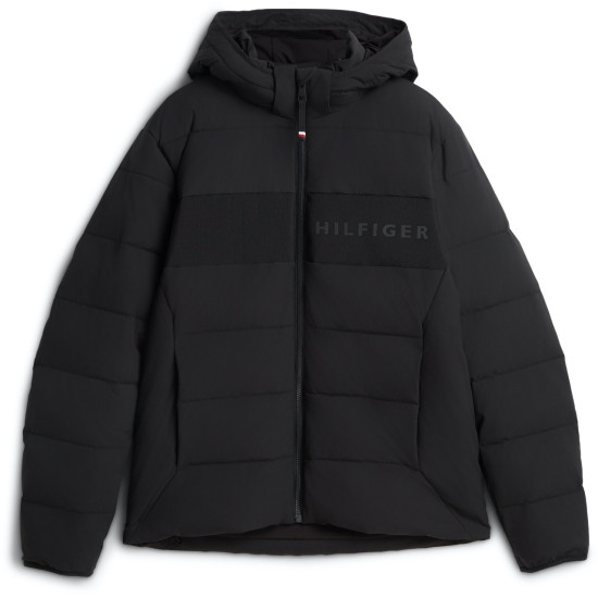 TOMMY HILFIGER DETACHABLE HOODED BRANDED PUFFER MW0MW45273 BDS