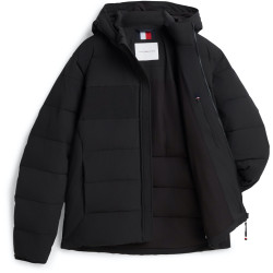 TOMMY HILFIGER DETACHABLE HOODED BRANDED PUFFER MW0MW45273 BDS