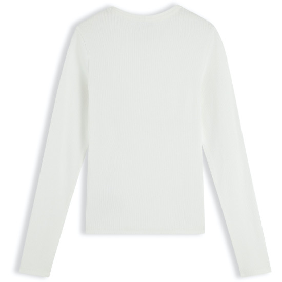 TOMMY JEANS SLIM ESSENTIAL RIB LONGSLEEVE TSHIRT DW0DW17387 YBL 
