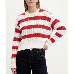 TOMMY JEANS LOOSE CABLE SWEATER DW0DW22926 0EY
