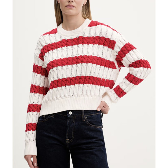 TOMMY JEANS LOOSE CABLE SWEATER DW0DW22926 0EY