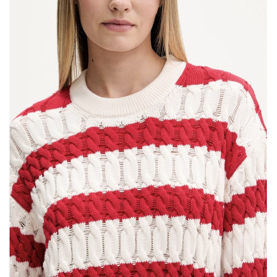 TOMMY JEANS LOOSE CABLE SWEATER DW0DW22926 0EY