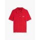 TOMMY JEANS POINTELLE POLO SWEATER DW0DW22932 XK9-AMARYLLIS RED