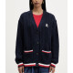 TOMMY JEANS RWB TIPPING OVS CARDIGAN DW0DW22934 C1G-DARK NIGHT NAVY