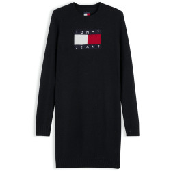 TOMMY JEANS SPARKLE FLAG SWEATER DRESS DW0DW23322 BDS