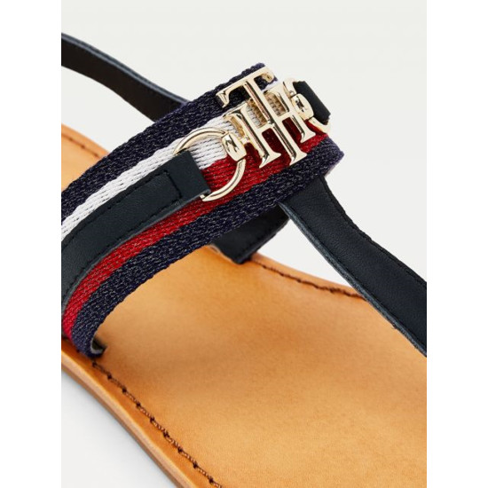ΤΟΜΜΥ HILFIGER σανδαλι SHIMMERY RIBBON FLAT SANDAL FW0FW05629