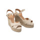 CASTANER ESPADRILLE BLAUDELL COTTON WEDGE SANDAL 020930