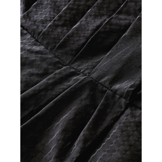 SCOTCH & SODA V-NECK LUREX STRIPED TOP 166569 0008 BLACK