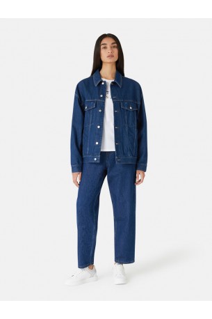 TRUSSARDI JEANS 5 POCKET HIGH WAIST BARREL LEG FIT ΠΑΝΤΕΛΟΝΙ 56J00164 1T005800