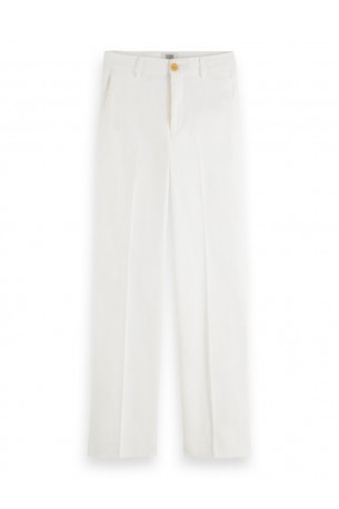 SCOTCH & SODA EDIE- HIGH RISE WIDE LEG LINEN SUMMER TROUSERS 171921