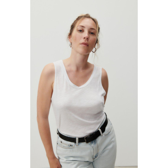 AMERICAN VINTAGE JACKSONVILLE TANK TOP JAC47E24 WHITE