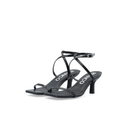 BIANCO BIALULU MINIMAL STRAP SANDAL FAUX LEATHER 11201178 BLACK