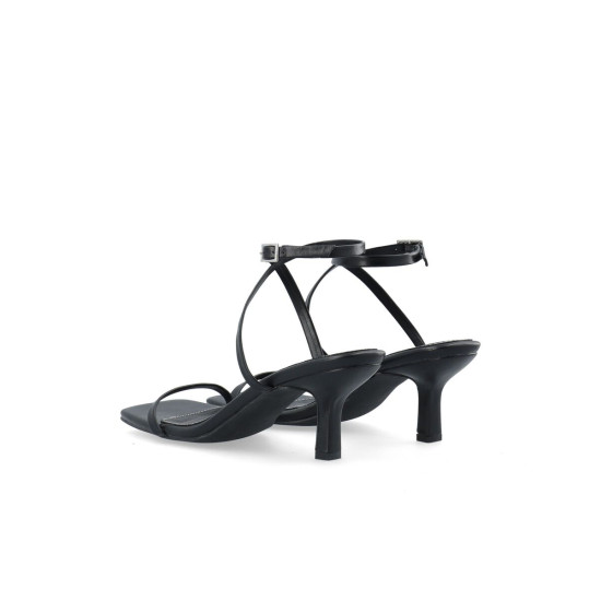 BIANCO BIALULU MINIMAL STRAP SANDAL FAUX LEATHER 11201178 BLACK