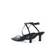 BIANCO BIALULU MINIMAL STRAP SANDAL FAUX LEATHER 11201178 BLACK