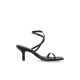 BIANCO BIALULU MINIMAL STRAP SANDAL FAUX LEATHER 11201178 BLACK