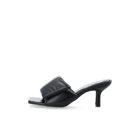 BIANCO BIALULU VELCRO SLIDE FAUX LEATHER 11201179 BLACK