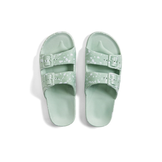 FREEDOM MOSES WHITE TERRAZZO SAGE FM-WHTRZSA-3536 WHITE MOSAIC-SAGE GREEN