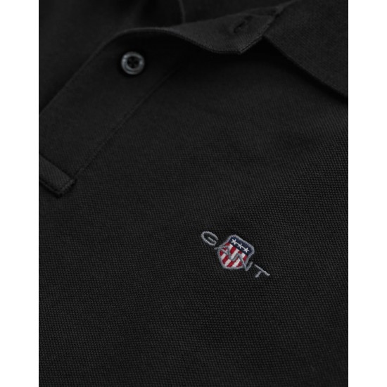 GANT REG SHIELD SS PIQUE POLO 2210 5 BLACK