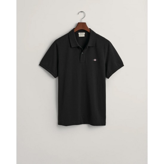 GANT REG SHIELD SS PIQUE POLO 2210 5 BLACK