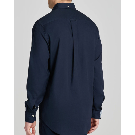 GANT REG HONEYCOMG TEXTURE SHIRT 3240059 433 EVENING BLUE