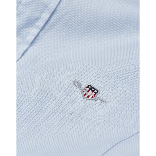 GANT REG HONEYCOMG TEXTURE SHIRT 3240059 455 LIGHT BLUE 