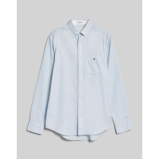 GANT REG HONEYCOMG TEXTURE SHIRT 3240059 455 LIGHT BLUE 
