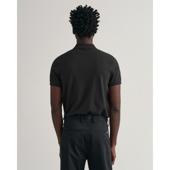 GANT REG SHIELD SS PIQUE POLO 2210 5 BLACK