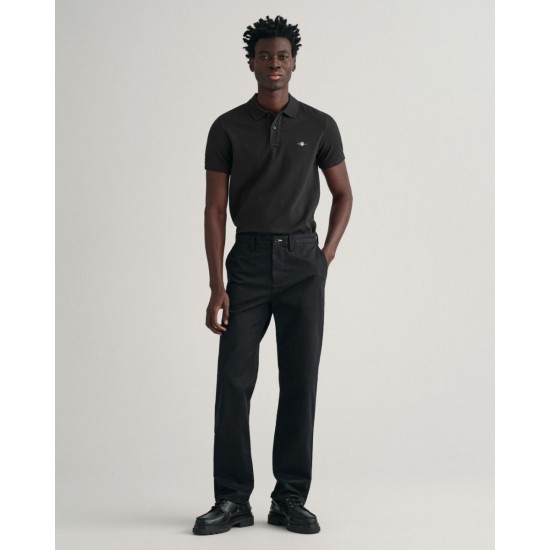 GANT REG SHIELD SS PIQUE POLO 2210 5 BLACK