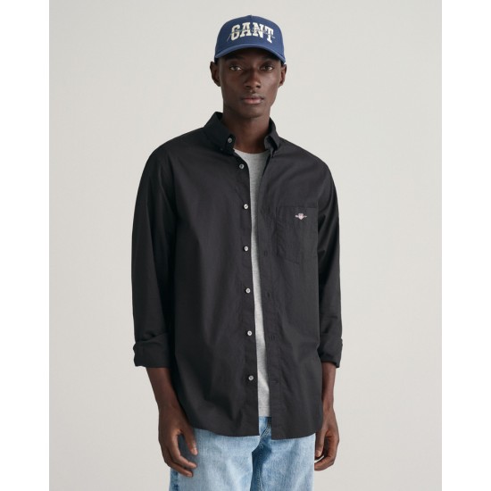 GANT REG POPLIN SHIRT 3000100 5 BLACK GANT REG POPLIN SHIRT 3000100 5 BLACK