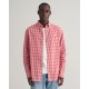 GANT REG POPLIN GINGHAM SHIRT 3000120 630 RUBY RED