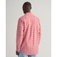 GANT REG POPLIN GINGHAM SHIRT 3000120 630 RUBY RED