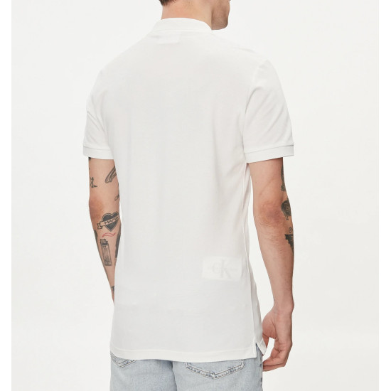CALVIN KLEIN CK EMBRO BADGE SLIM POLO J30J325269 WHITE
