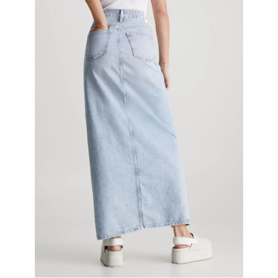 CALVIN KLEIN MAXI SKIRT J20J222814 1AANI.079-DENIM LIGHT