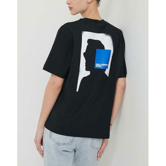 KARL JEANS REGULAR KARL SSLV TEE 241J1707 J101 BLACK