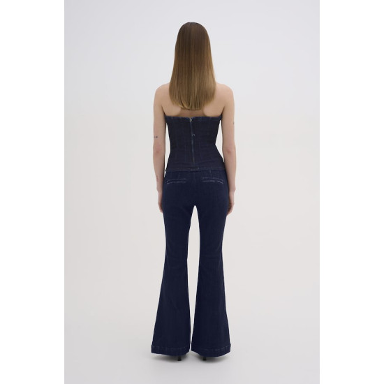 MY ESSENTIAL WARDROBE AYOMW 158 HIGH BOOTCUT Y 10704661 100067-DARK BLUE UN-WASH 33L