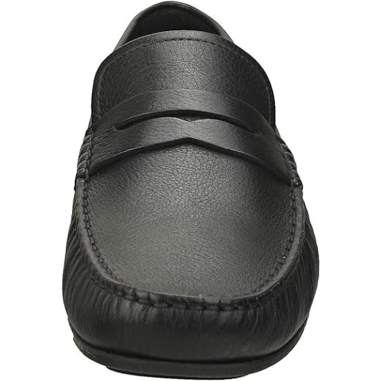 TOMMY HILFIGER CLASSIC RWB LEATHER DRIVER LOAFERS FM0FM03404 BDS-BLACK