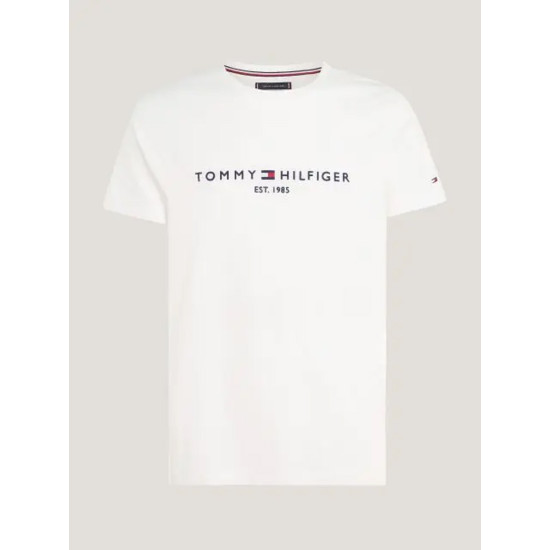 TOMMY HILFIGER CORE LOGO TEE MW0MW11465-118-SNOW WHITE