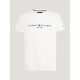 TOMMY HILFIGER CORE LOGO TEE MW0MW11465-118-SNOW WHITE