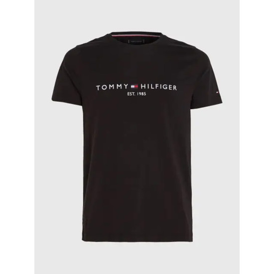 TOMMY HILFIGER CORE LOGO TEE MW0MW11465 BAS-JET BLACK 