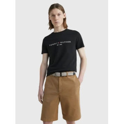 TOMMY HILFIGER CORE LOGO TEE MW0MW11465 BAS-JET BLACK 