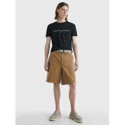 TOMMY HILFIGER CORE LOGO TEE MW0MW11465 BAS-JET BLACK 