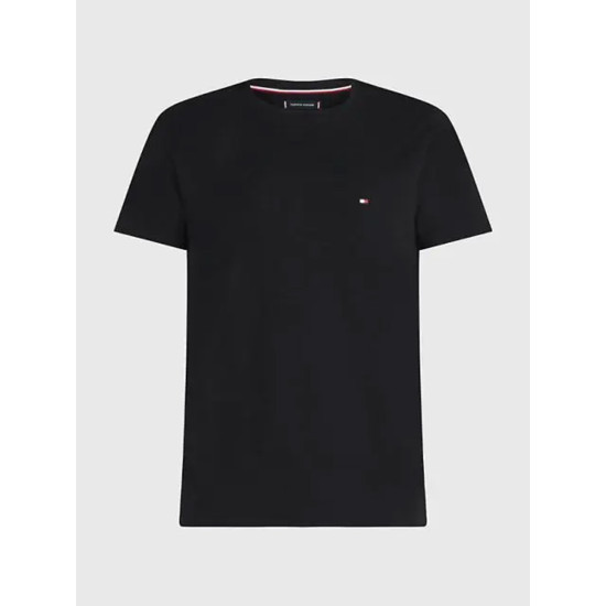 TOMMY HILFIGER CORE STRETCH SLIM C-NECK TEE MW0MW27539 BDS-BLACK