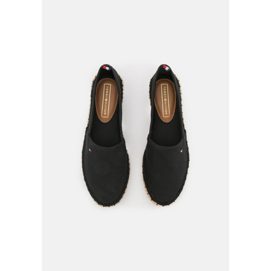 TOMMY HILFIGER BASIC FLAT ESPADRILLE FW0FW04827 BDS-BLACK
