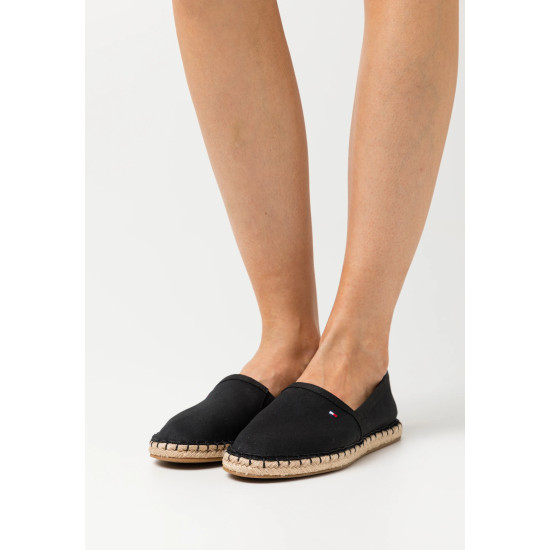 TOMMY HILFIGER BASIC FLAT ESPADRILLE FW0FW04827 BDS-BLACK